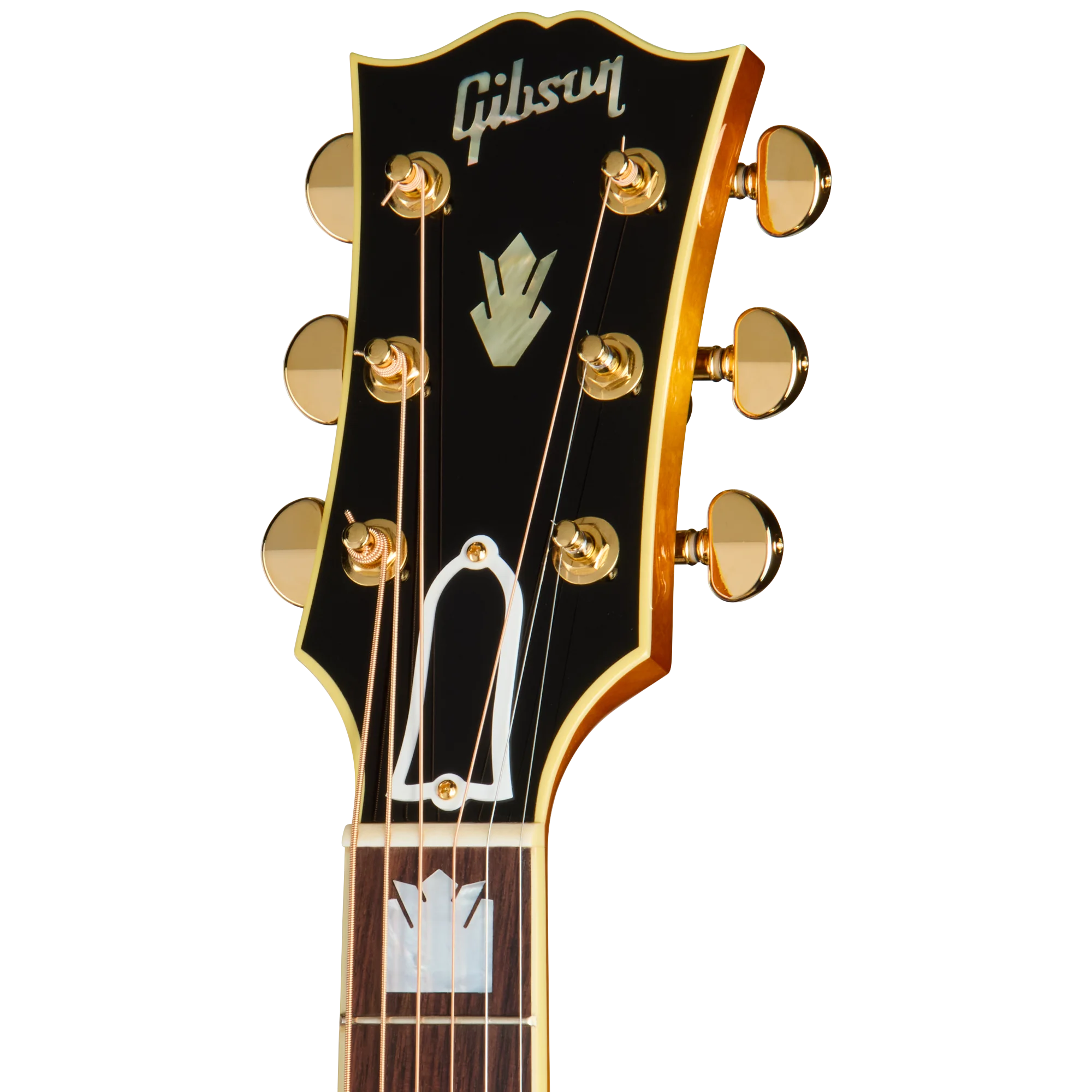 Gibson SJ-200 60s Original Kopf Rückseite mit Schrauben der Mechaniken